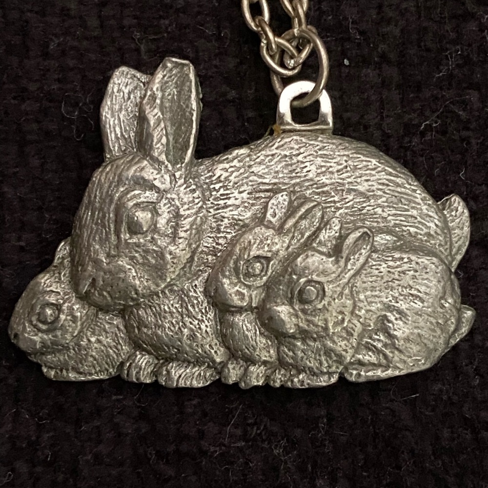 Rabbit and kits necklace 466